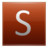 Letter S orange Icon